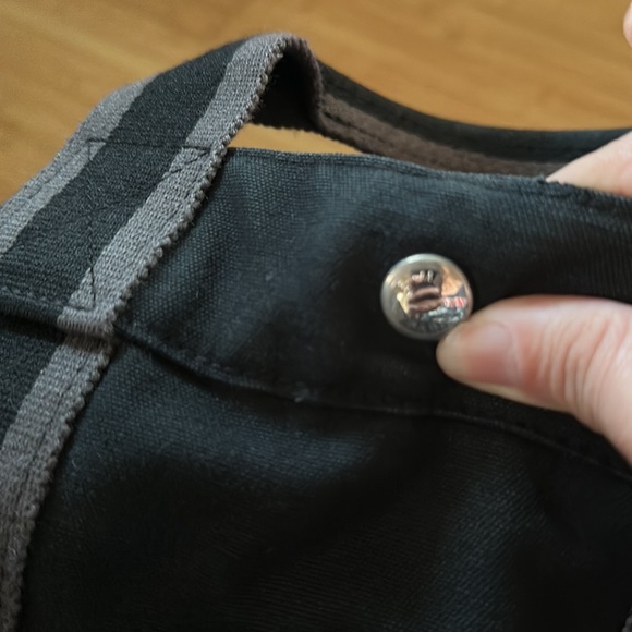 Hermes fourre tote bag black and grey canvas - Picture 2 of 8